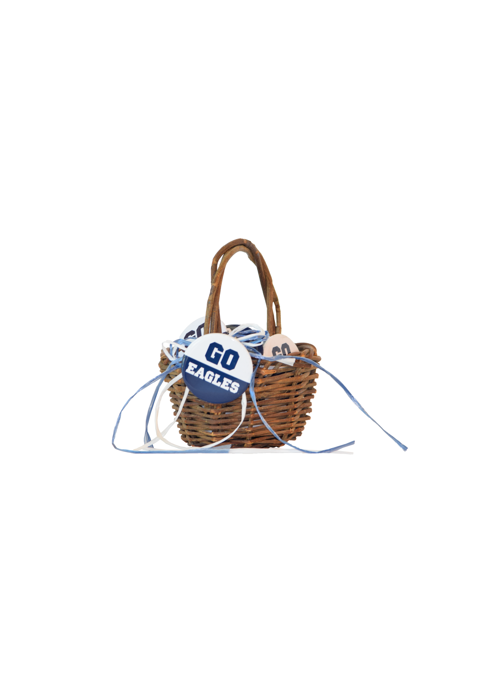 MCM BUTTON GO EAGLES NVY/WHT