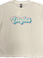 Gildan EN T-Shirt White with Script Eagles and Shadow Drop