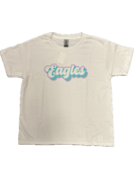 Gildan EN T-Shirt White with Script Eagles and Shadow Drop