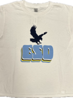 Gildan EN T-Shirt ESD White with Flying Eagle Above