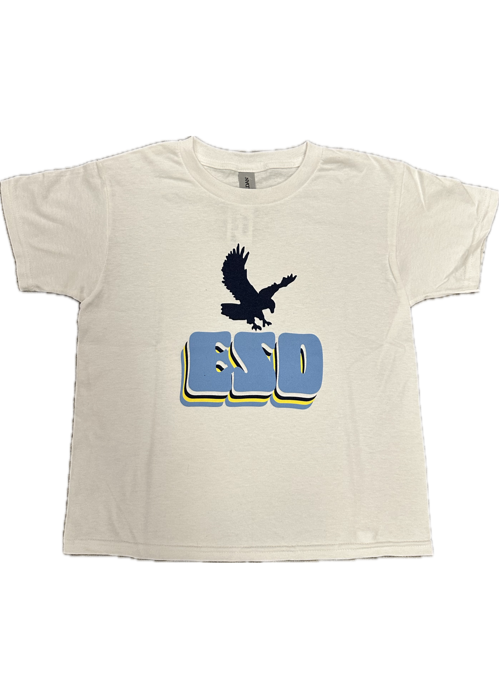 Gildan EN T-Shirt ESD White with Flying Eagle Above