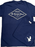 Comfort Colors EN T-Shirt Pocket Navy with White Diamond Graphic
