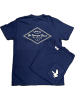 Comfort Colors EN T-Shirt Pocket Navy with White Diamond Graphic
