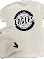 Comfort Colors EN T-Shirt Pocket White with Navy Circle Graphic