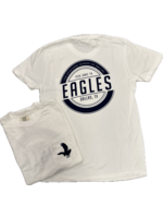 Comfort Colors EN T-Shirt Pocket White with Navy Circle Graphic