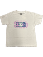 Gildan EN T-Shirt White with  Pastel ESD and Two Outlines