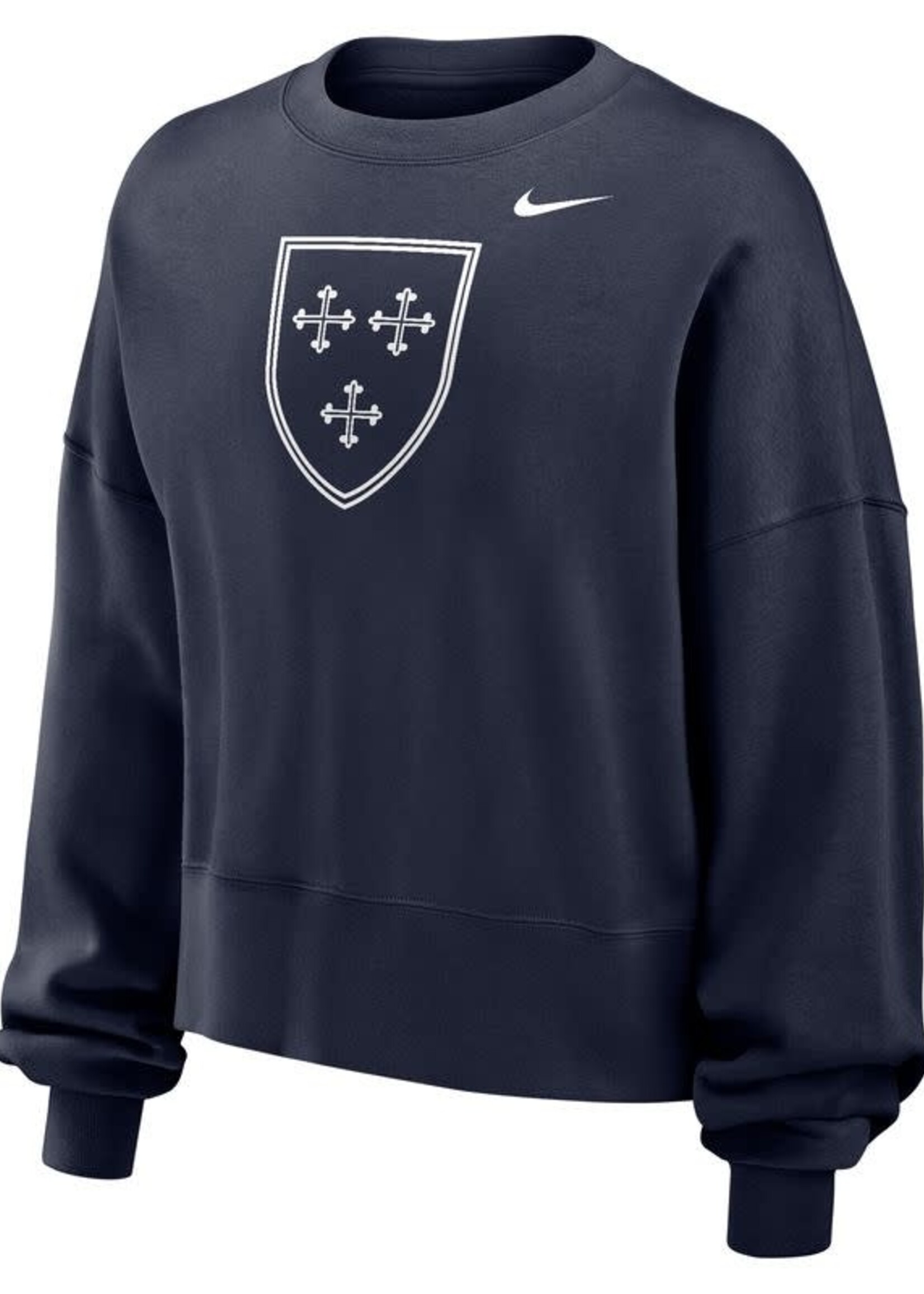 NIKE Women's Phoenix Crew Navy with Full Front Shield