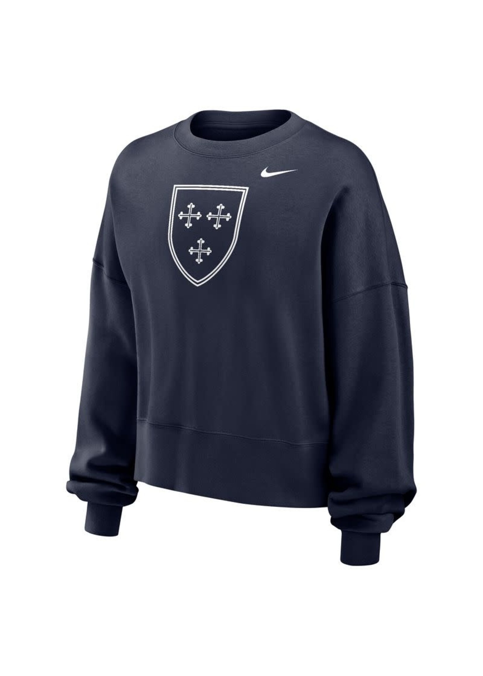 NIKE Women's Phoenix Crew Navy with Full Front Shield