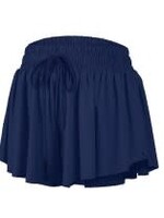 Azarhia AZARHIA Butterfly Flowy Skort Navy