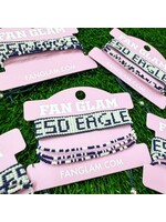 Fan Glam Beaded Tassel Bracelet ESD Eagles Navy White