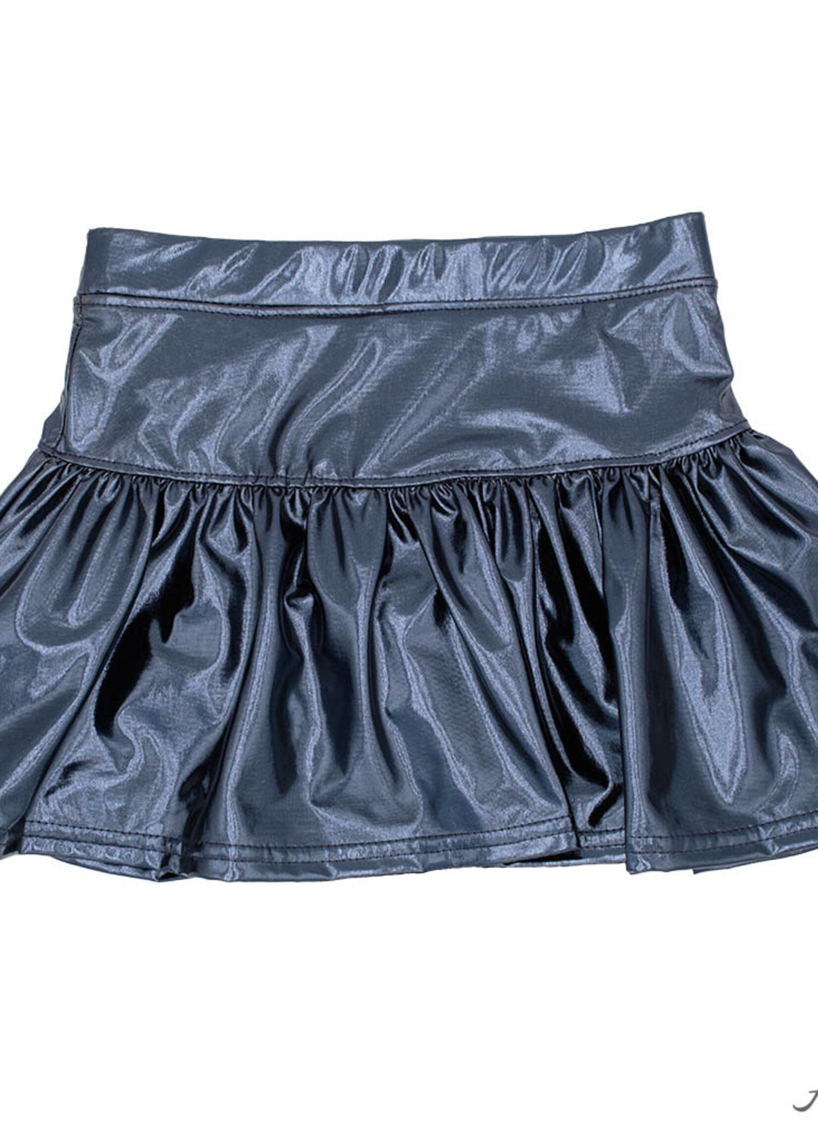 Azarhia Youth Metallic Navy Skort