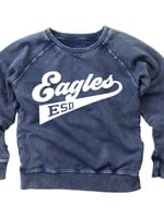 Wes and Willy Faded Fleece Crew Navy