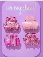 T Elliott Designs Pink Confetti Mini Claw Clips