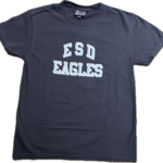 EN T-Shirt Navy CC ESD Eagles Drop Shadow