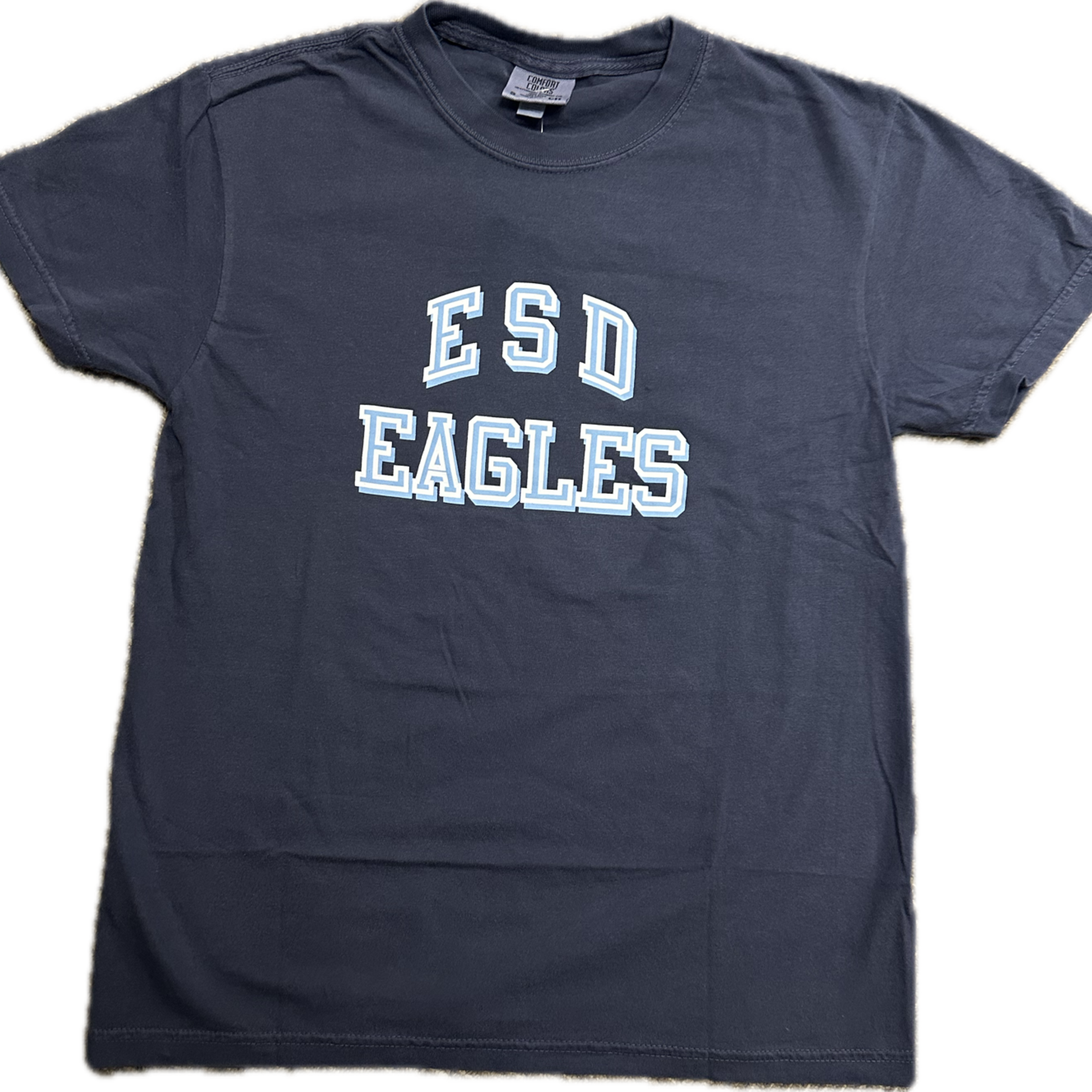 EN T-Shirt Navy CC ESD Eagles Drop Shadow