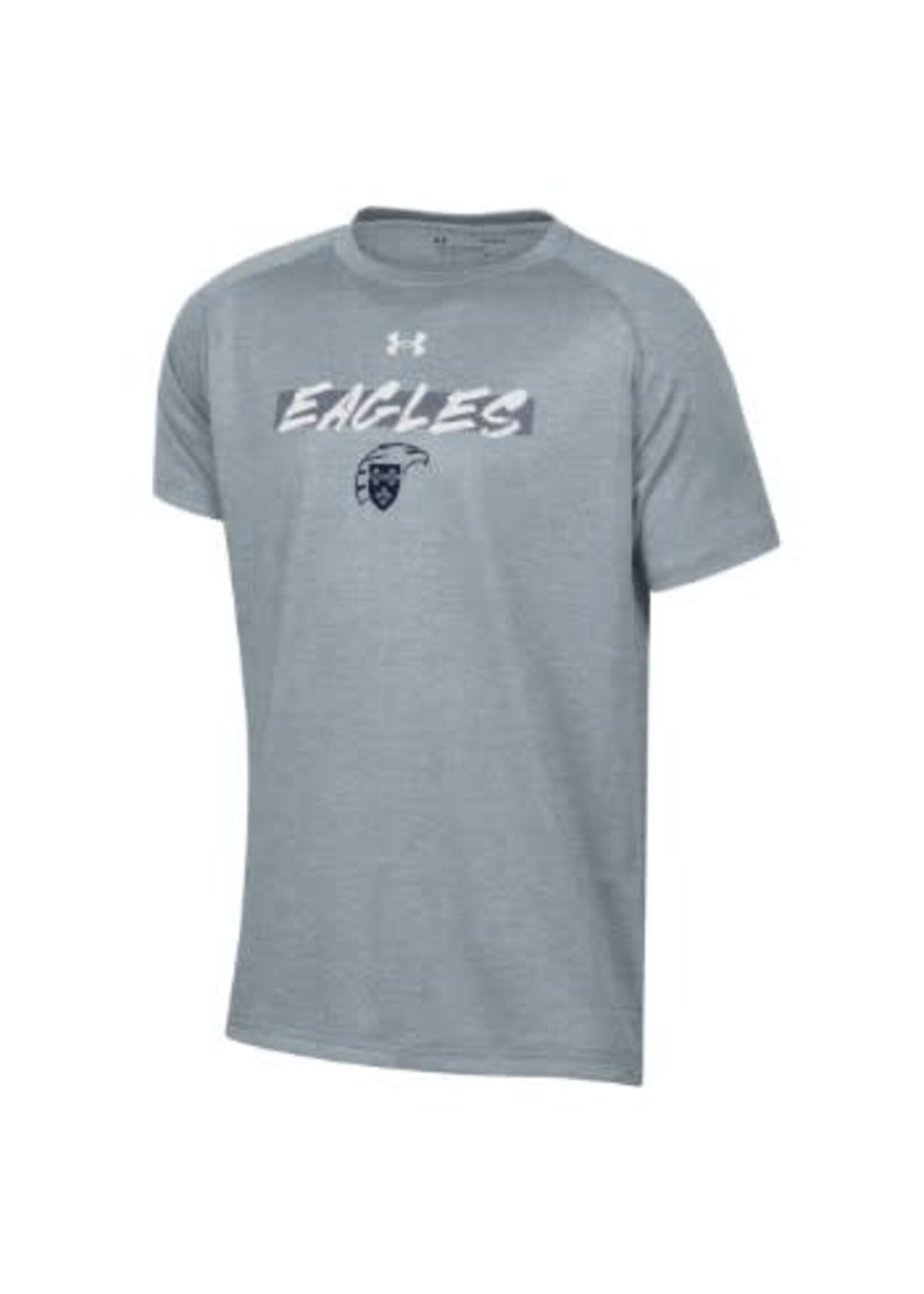 GFS U-A Tech Tee TGH with Brushstroke EAGLES in WHT