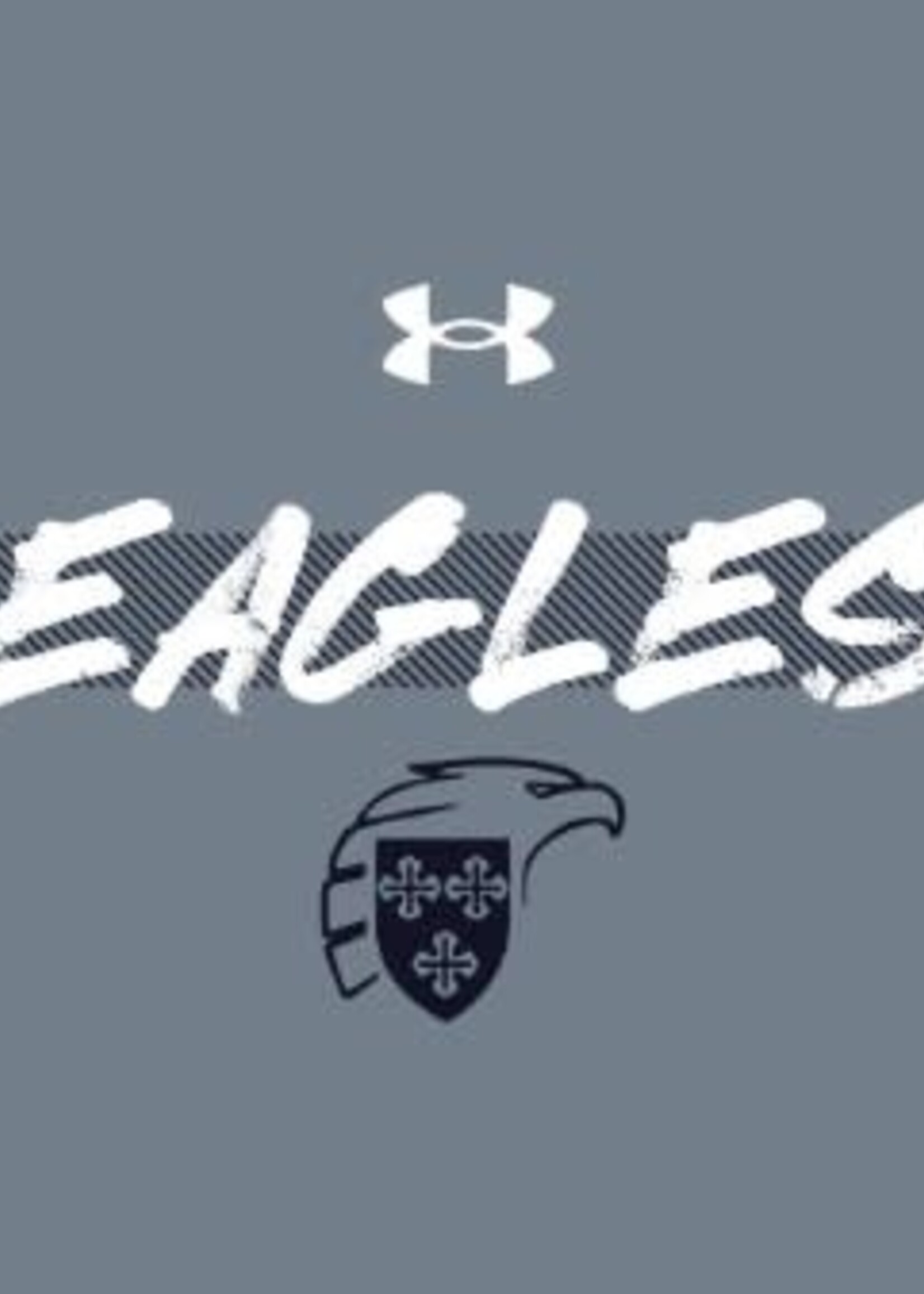 GFS U-A Tech Tee TGH with Brushstroke EAGLES in WHT
