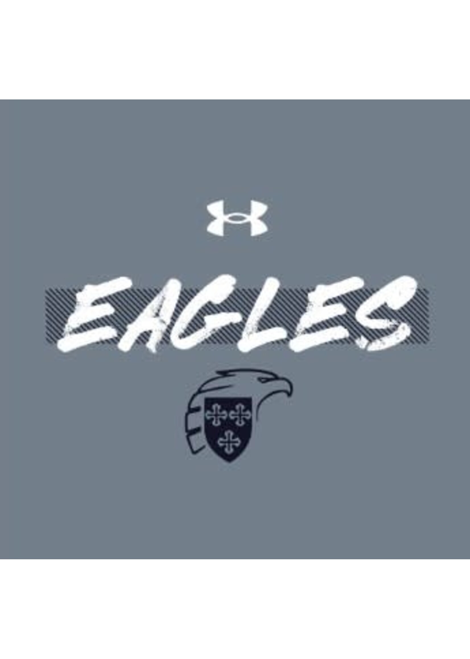 GFS U-A Tech Tee TGH with Brushstroke EAGLES in WHT