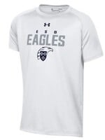GFS U-A Tech Tee White with Gray EAGLES and Eagle Shield