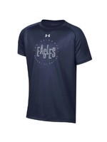 GFS U-A Navy Tee with School Name and EAGLES in Center