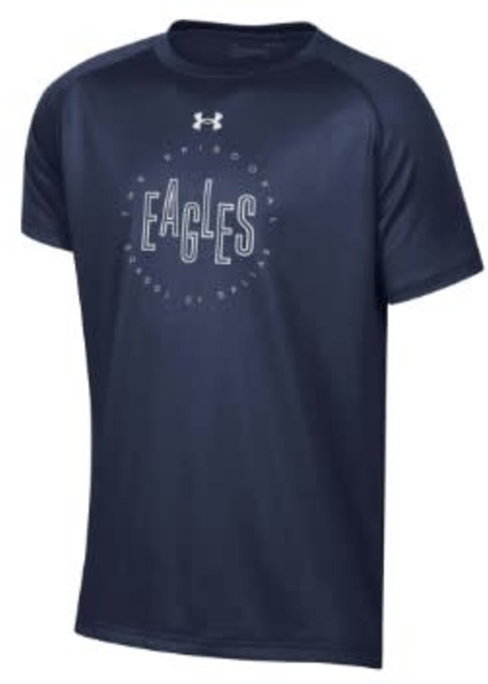 GFS U-A Navy Tee with School Name and EAGLES in Center
