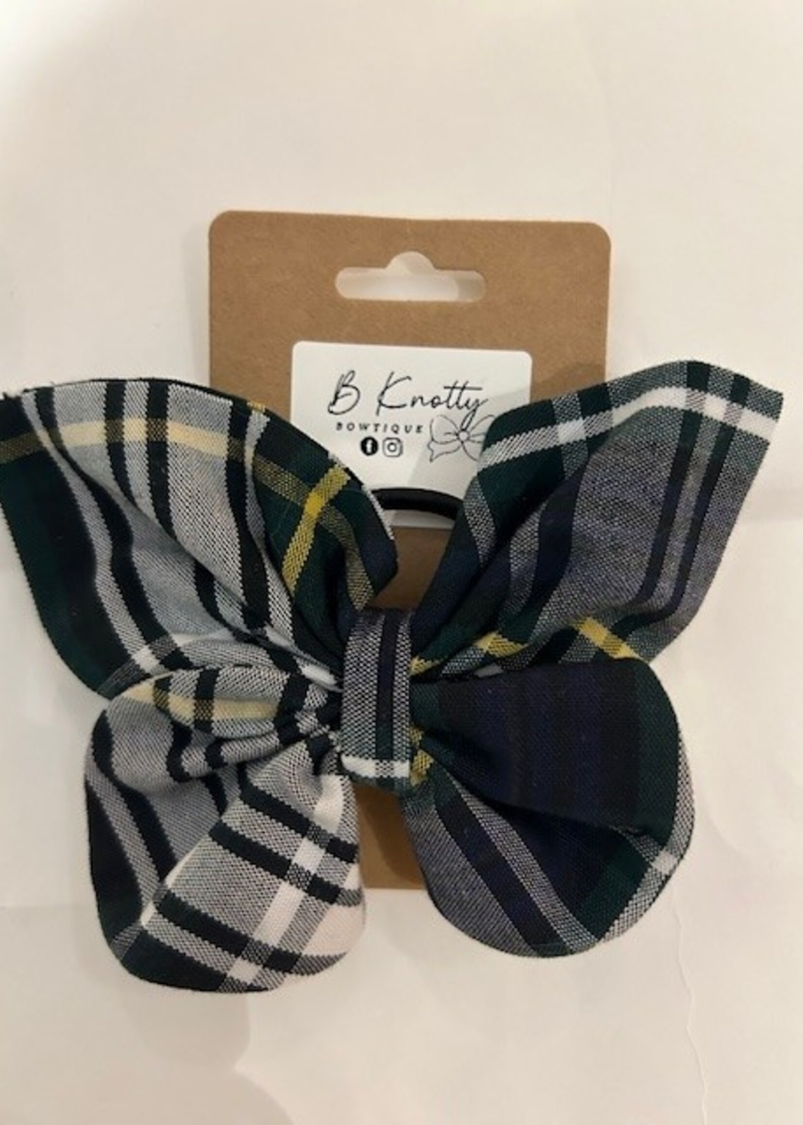 Butterfly Bow Campbell Plaid Clip