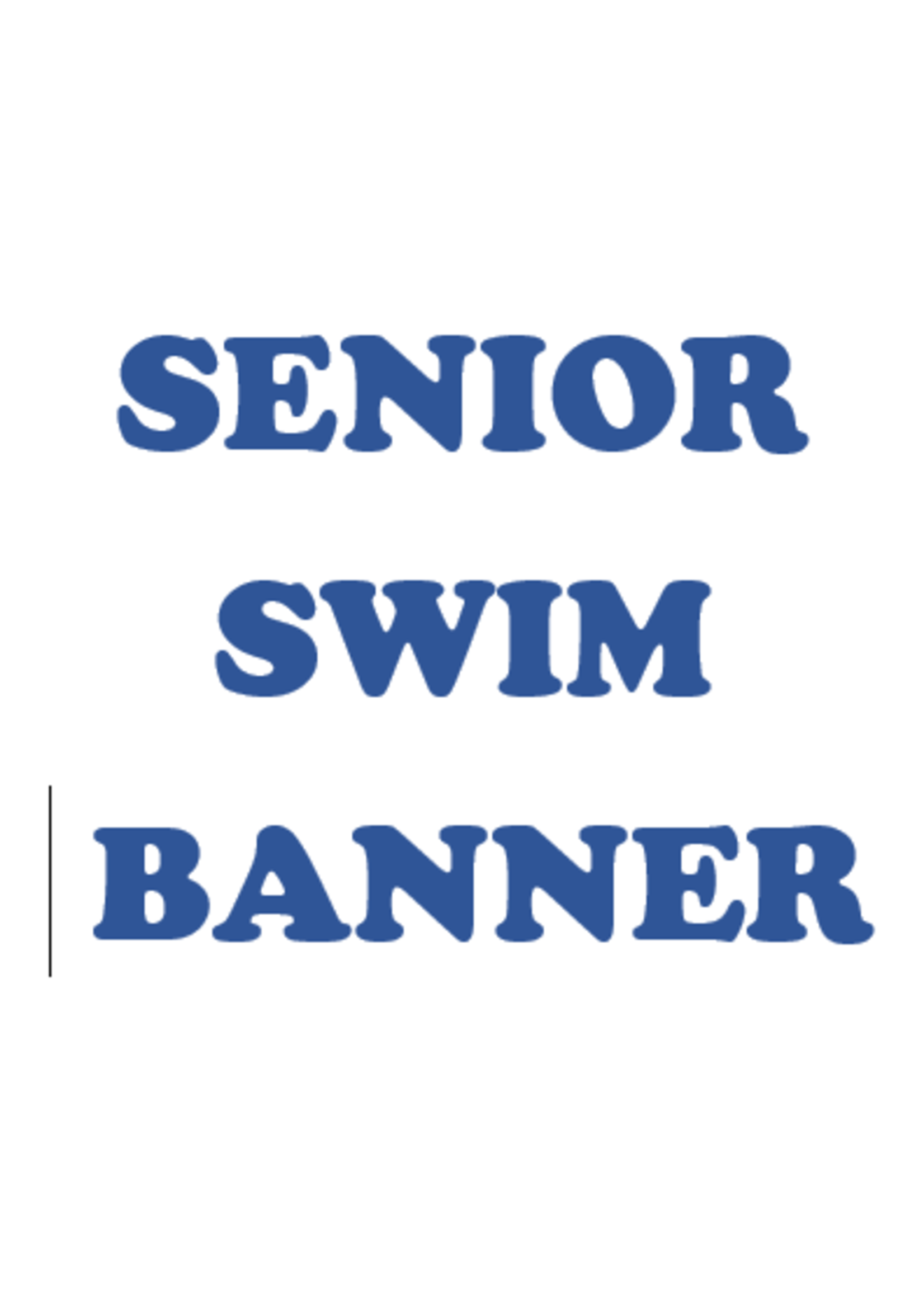 2025 Senior Swim Banner
