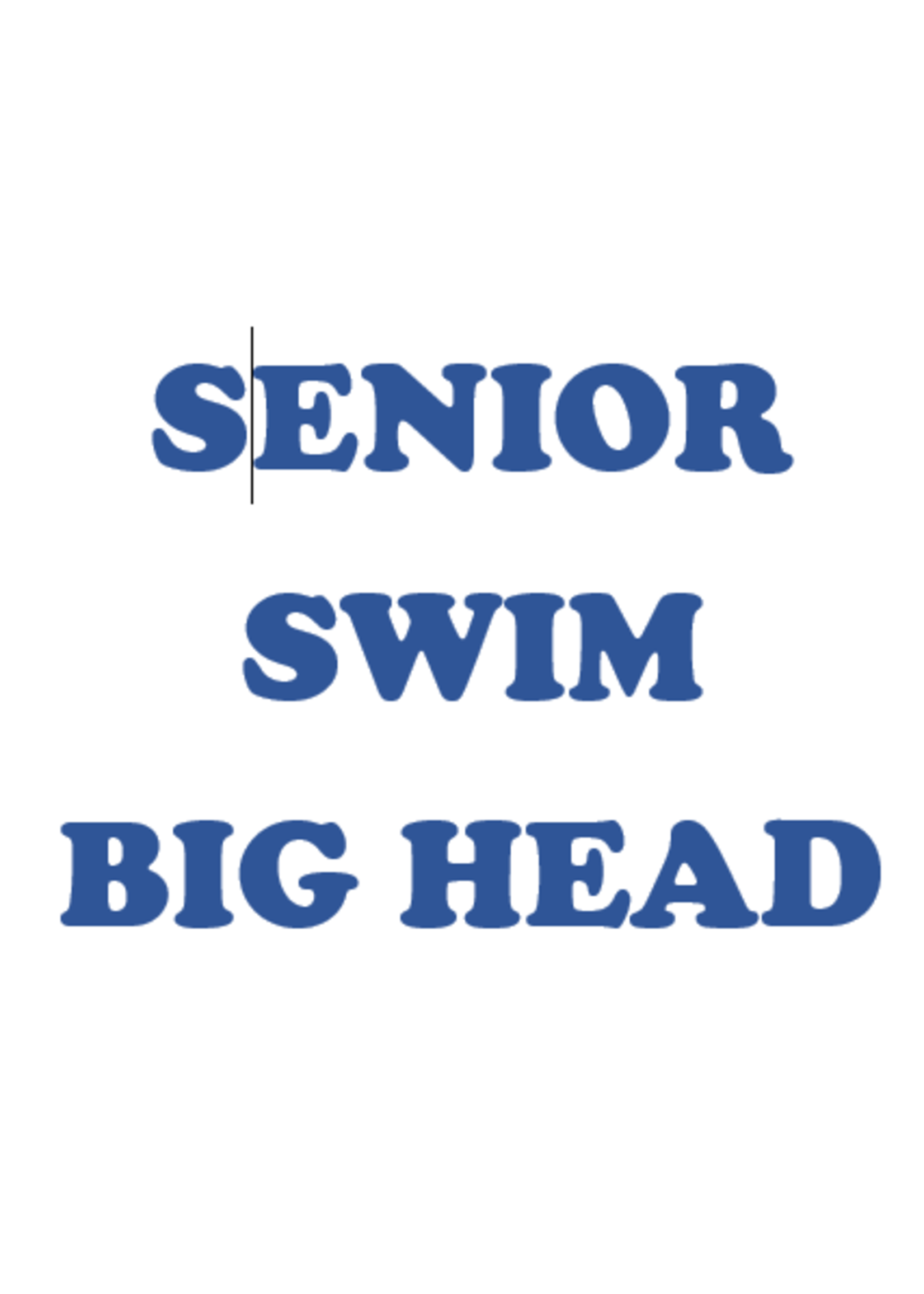 2025 Senior Swim Big Head