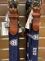 Smath and Bran Cust ESD Belt Navy/White