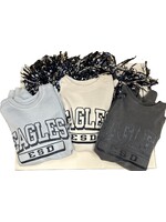 Blue 84 Dyed Ringspun Fleece Crew with Velvet EAGLES