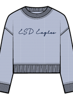 chicka-d chicka-d Cool Down Cropped Pullover Ink ESD Eagles