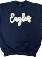 6J Threads Crew with White Chenille EAGLES