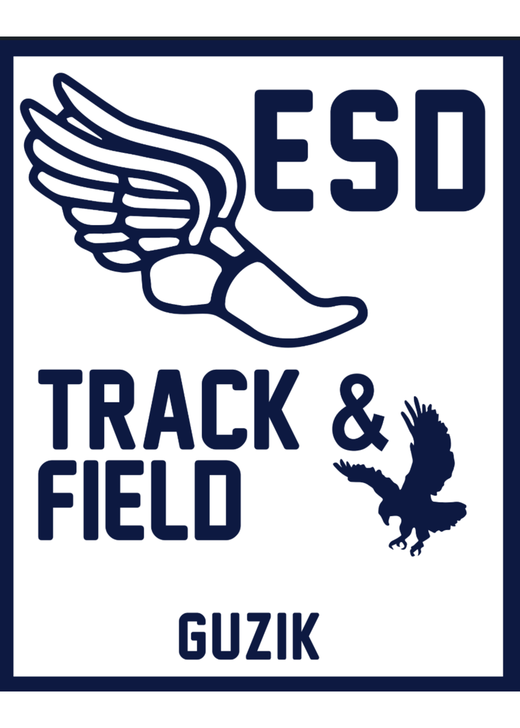 2026 Track and Field Yard Sign