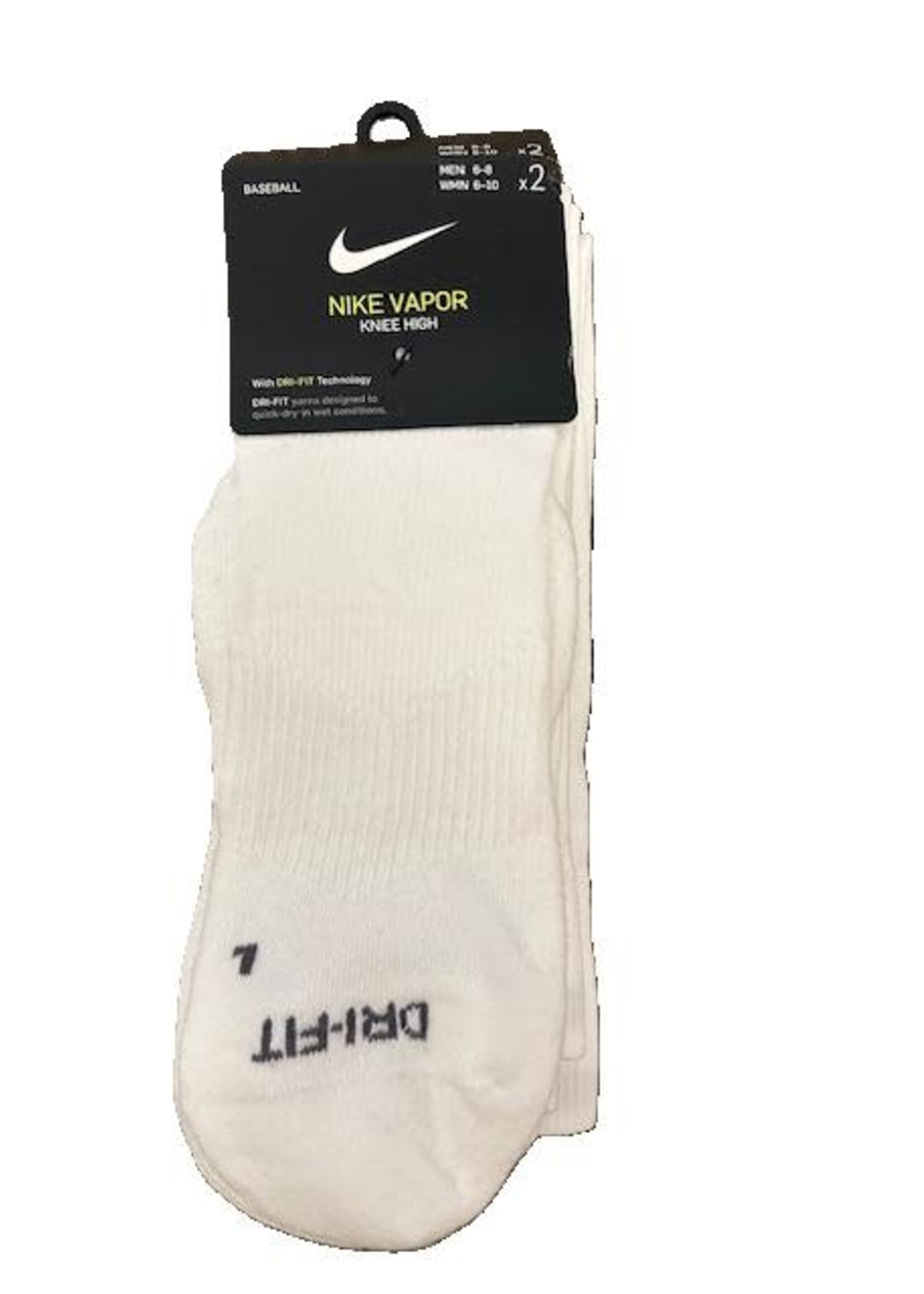 NIKE  Baseball Vapor WHITE Knee High Sock