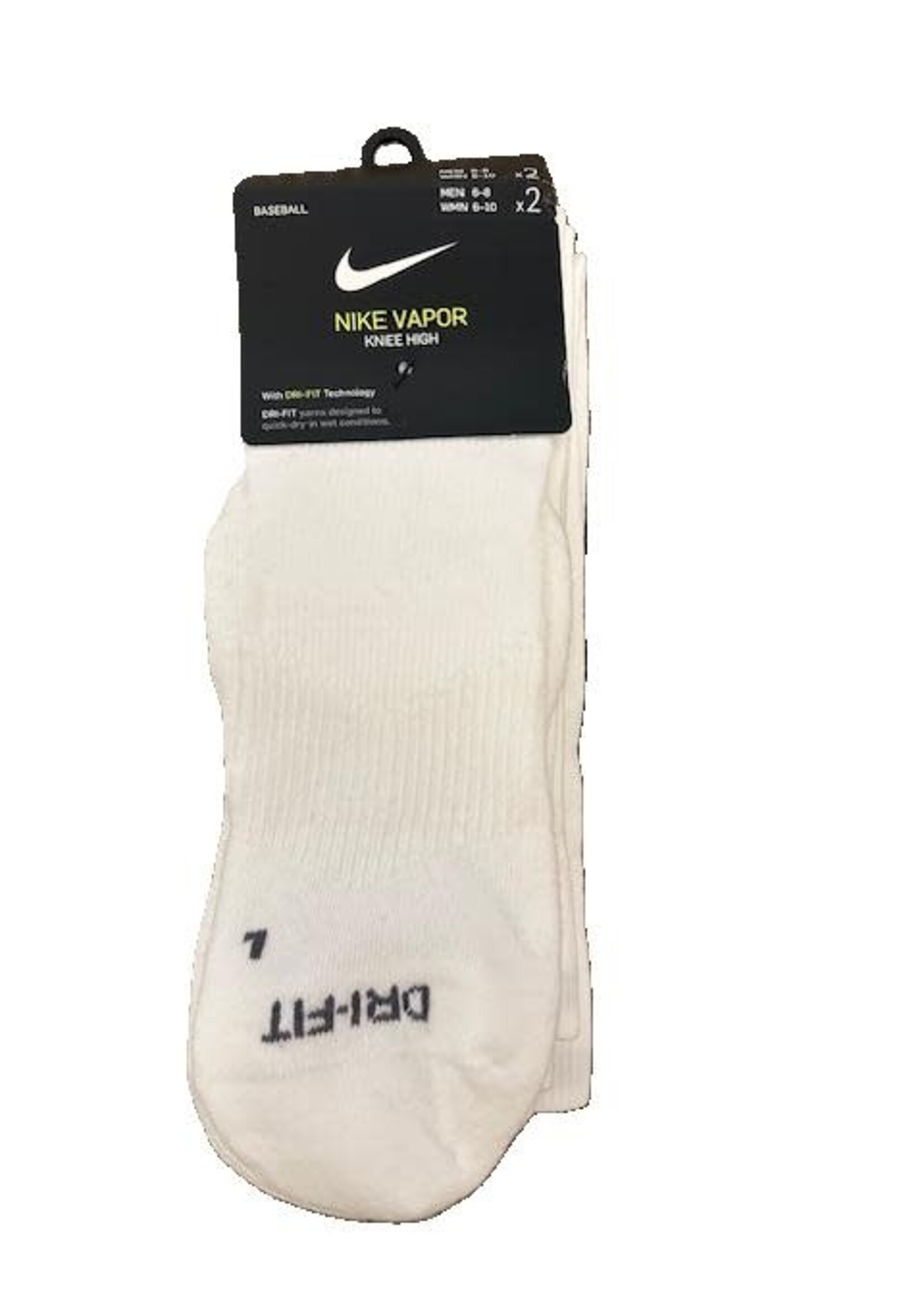 NIKE  Baseball Vapor WHITE Knee High Sock