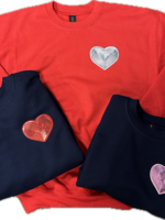 6J Threads Small Sequin Heart Sweatshirt Assorted