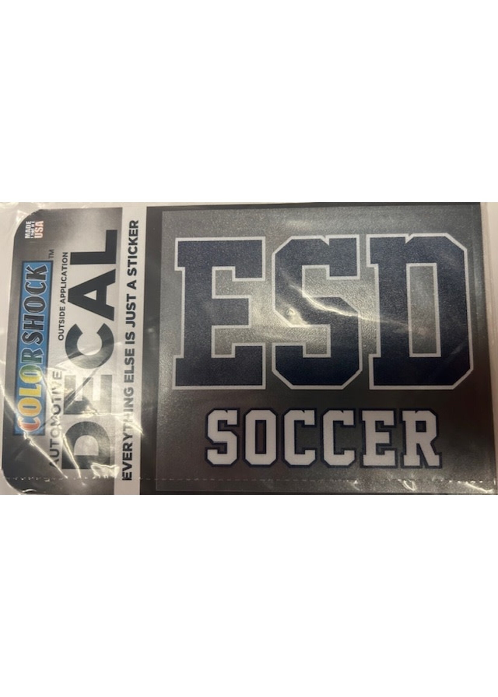 CDI Corp ESD Athletic Decal Soccer