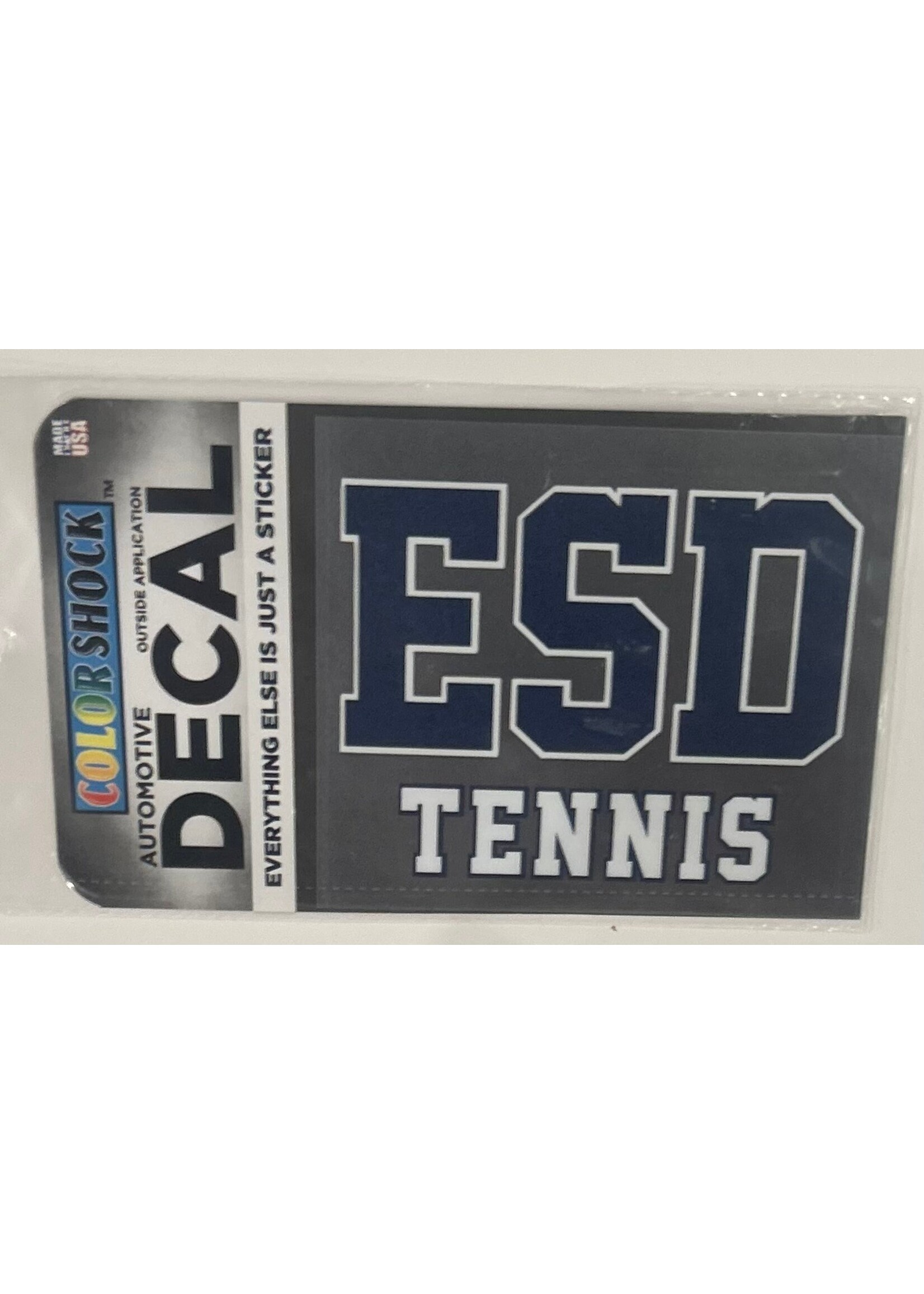 CDI Corp ESD Athletic Decal Tennis