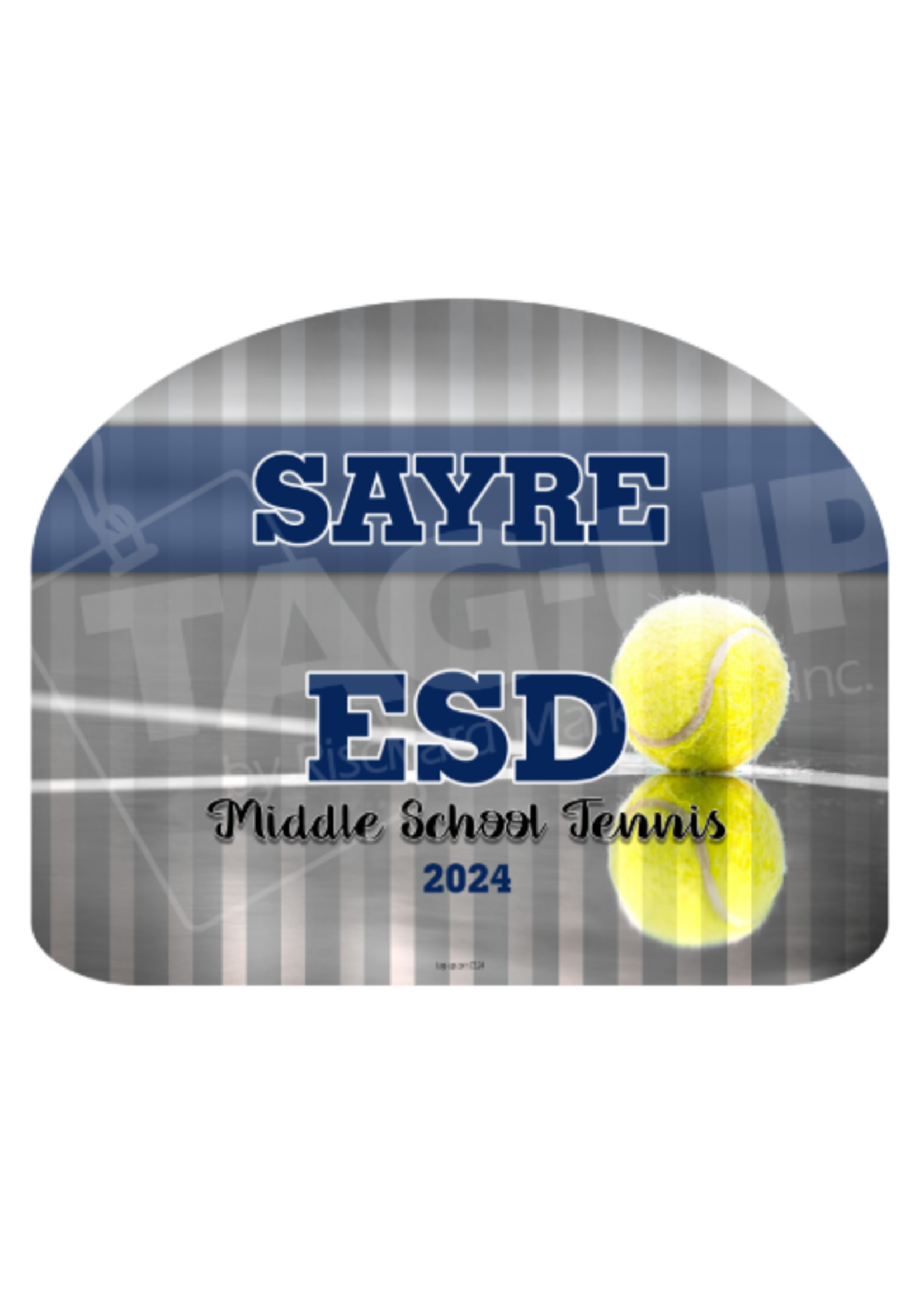 2026 Tennis Locker Sign