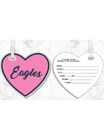 CDI Corp Heart Pink Acrylic Bag Tag