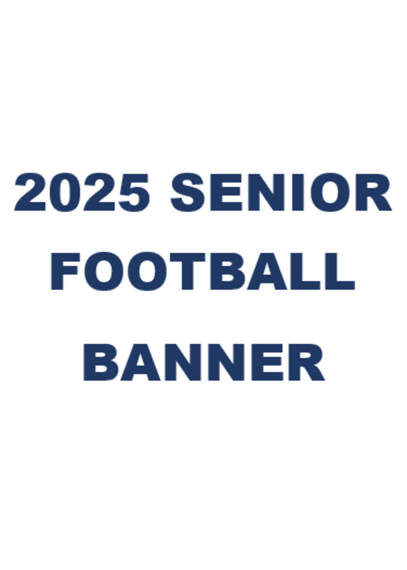 2025 Senior Football Banner