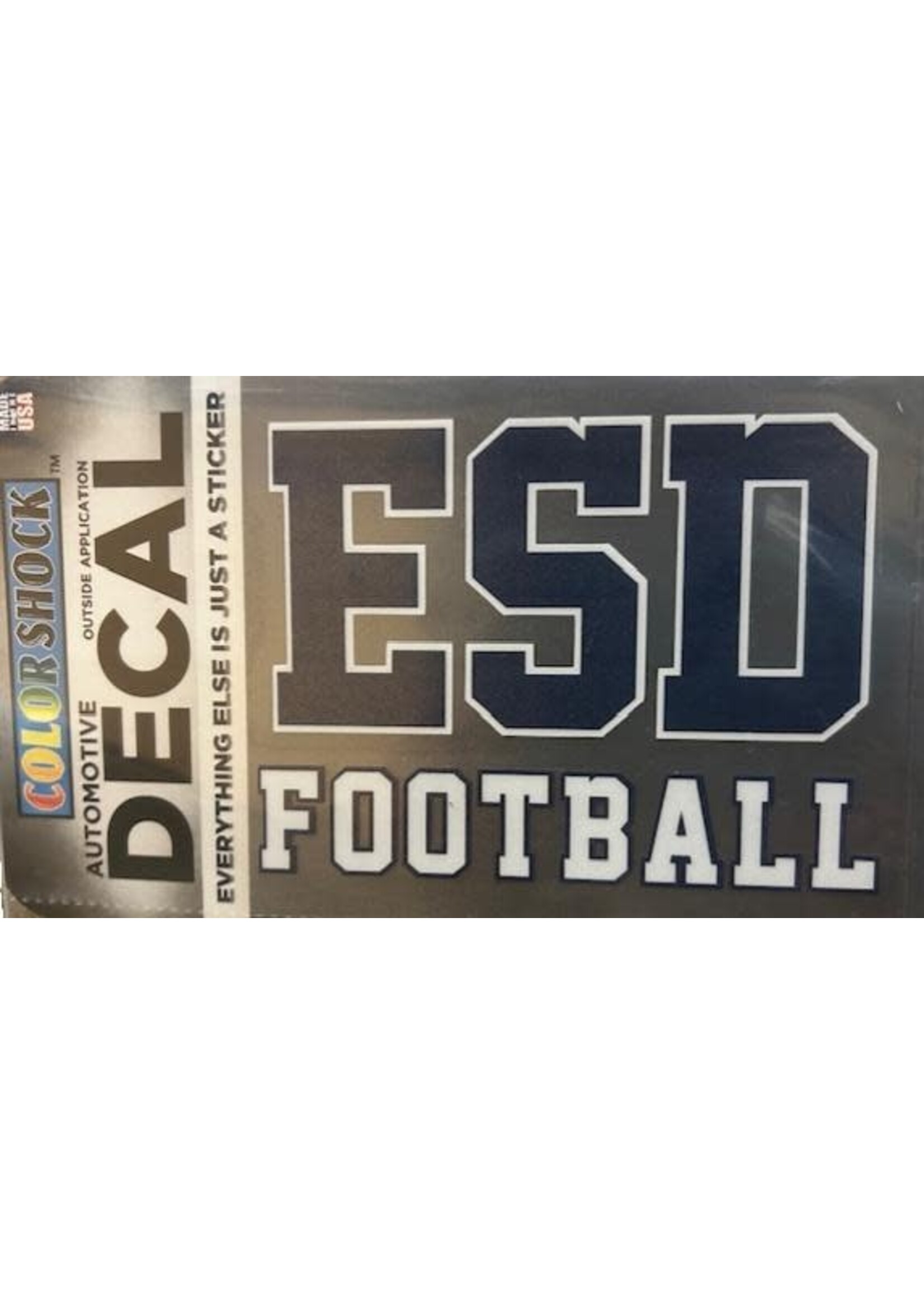 CDI Corp ESD Athletic Decal Football
