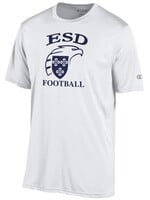 Champion Mens Athletic Tee White FOOTBALL