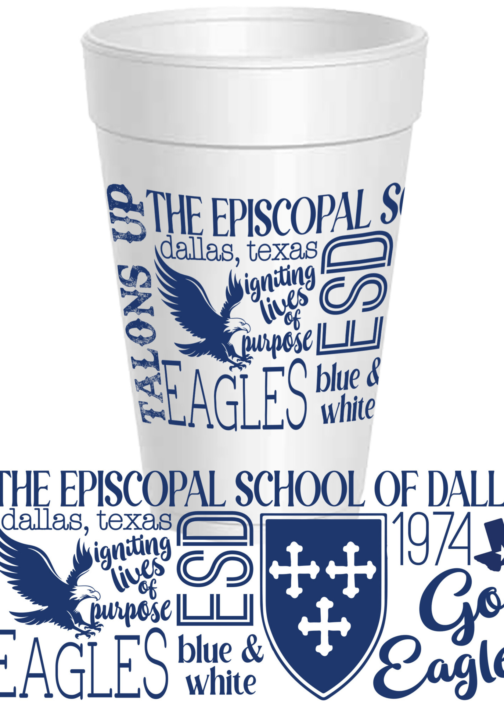 Sassy Cups - 10 Count Styrofoam Cups