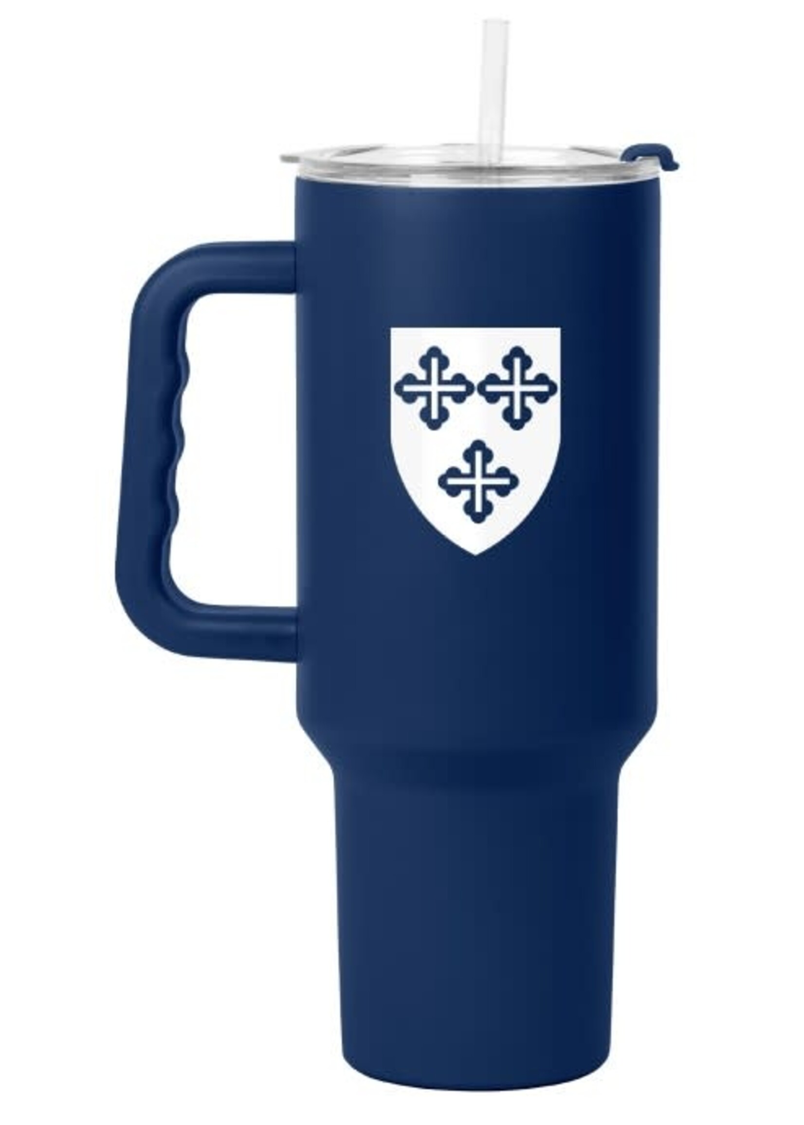 Logo Brands Logo Brands 40oz Flipside Powder Coat Tumbler Navy