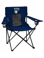 Logo Brands Elite Folding Chair Navy