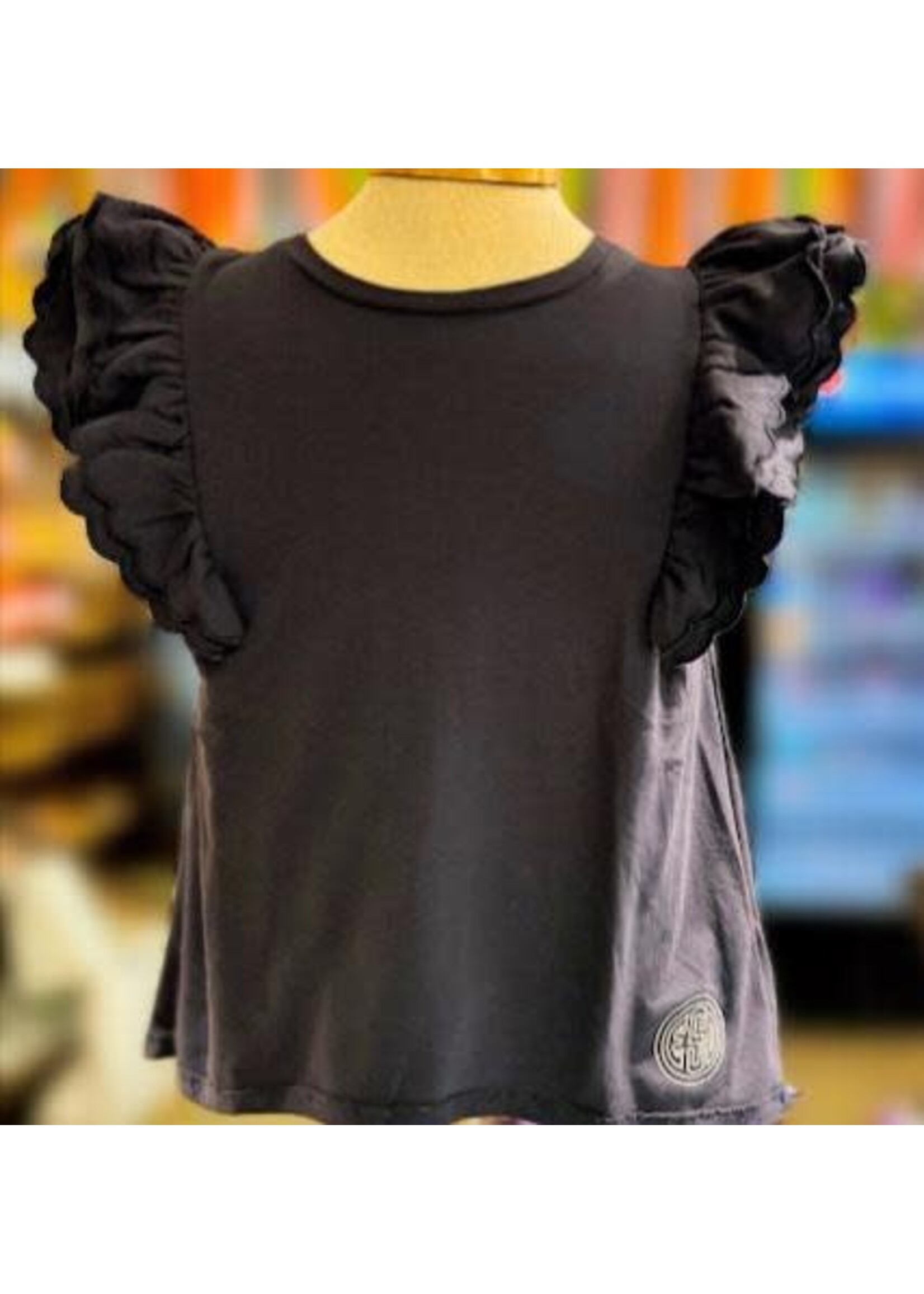 UMGEE - Navy Ruffle Tee