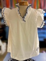UmGee - Scalloped Sleeve ESD Blouse