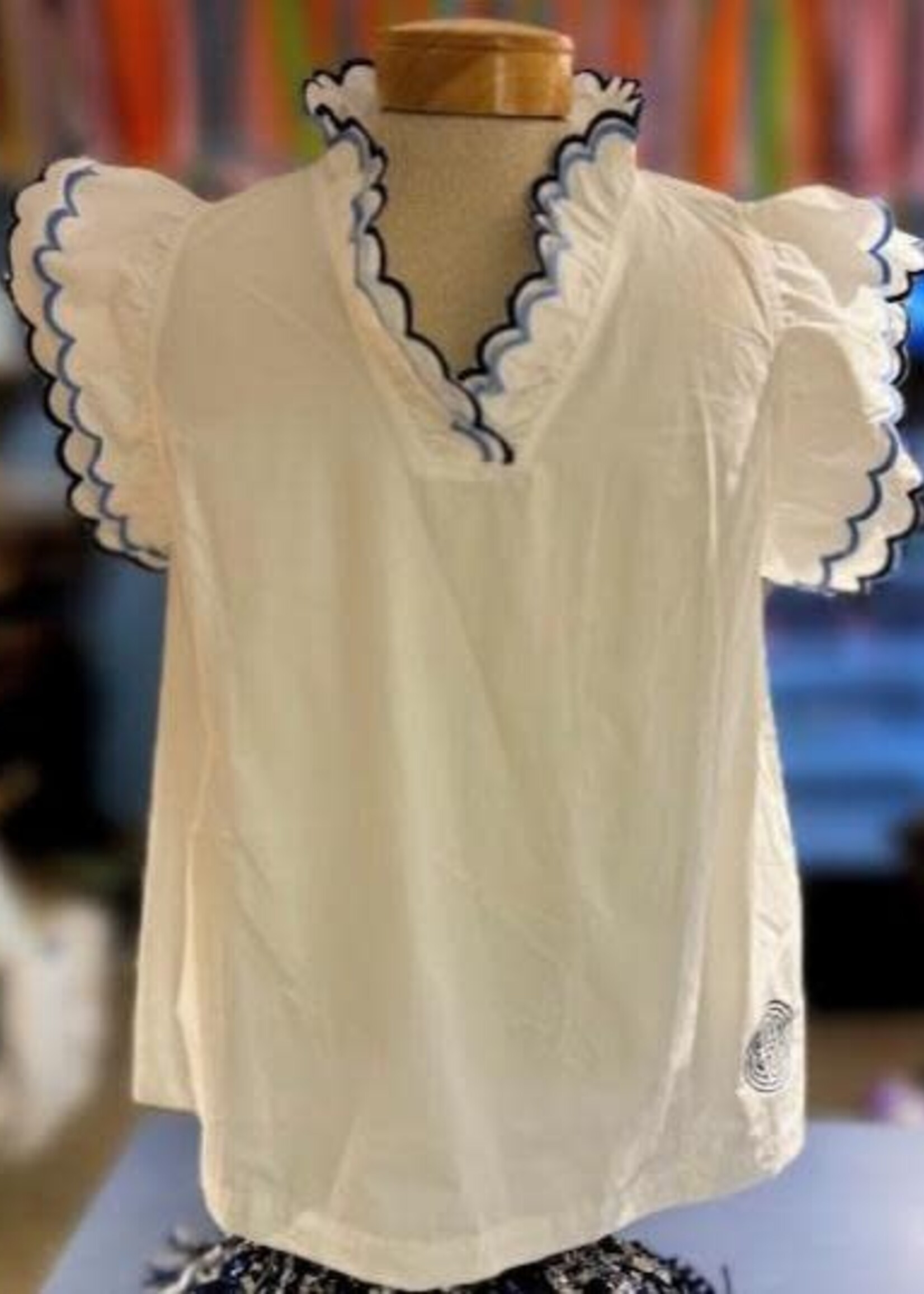 UmGee - Scalloped Sleeve ESD Blouse