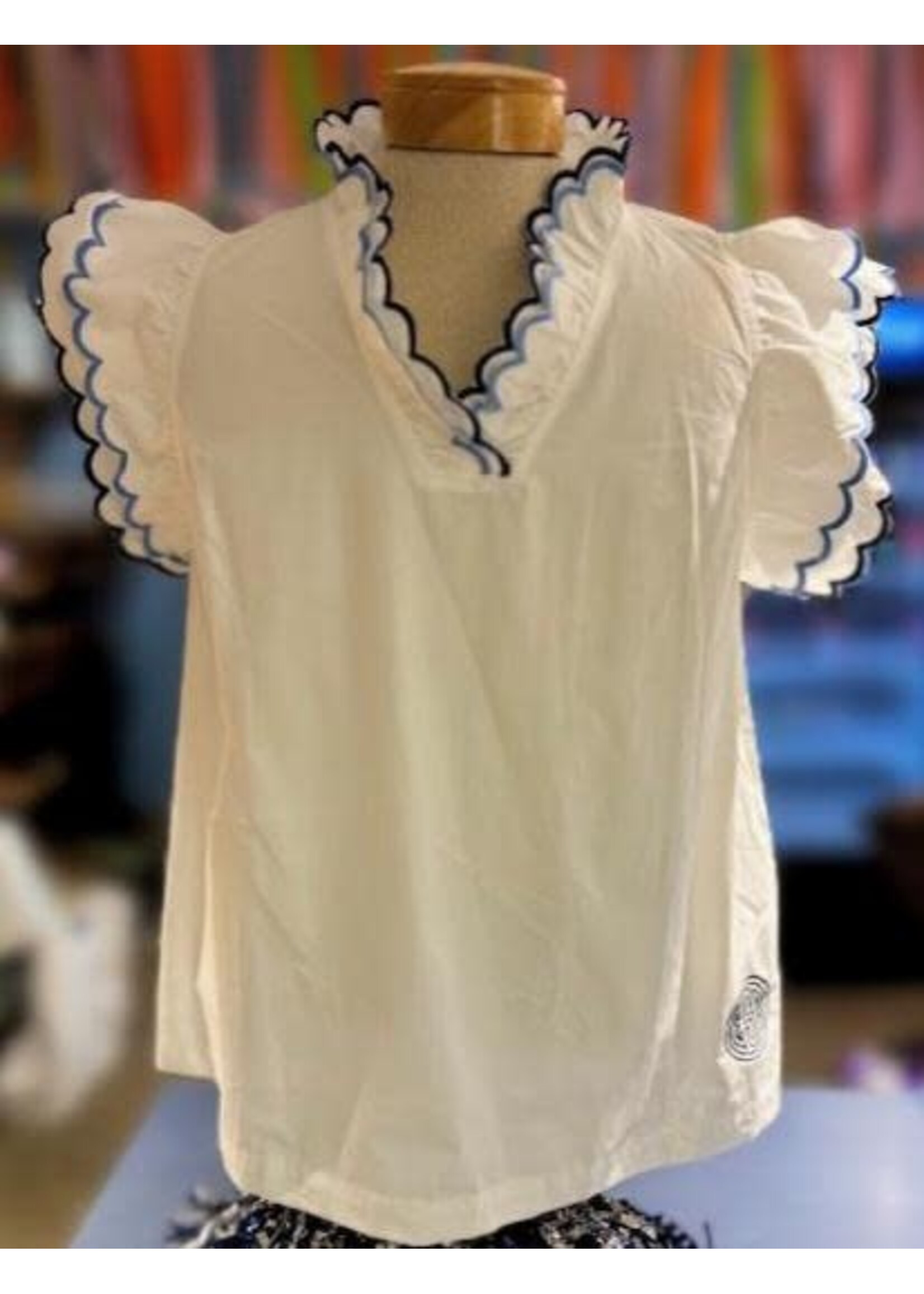 UmGee - Scalloped Sleeve ESD Blouse